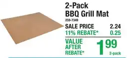 Menards 2-Pack BBQ Grill Mat offer