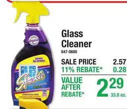 Menards Sparkle Glass Cleaner offer