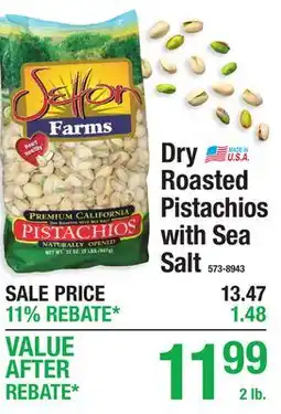 Menards Dry Roasted Pistachios with Sea Salt offer