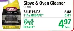 Menards Weiman Stove & Oven Cleaner offer