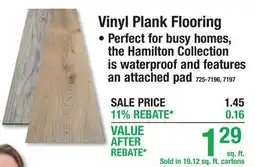 Menards Vinyl Plank Flooring offer