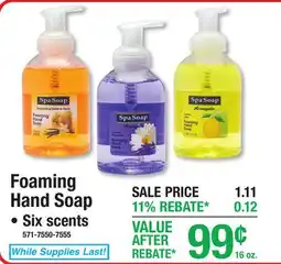 Menards Foaming Hand Soap • Six scents offer
