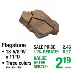 Menards Flagstone • 13-5/8W x 11D • Three colors offer