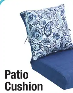 Menards Patio Cushion Blue lafayette floral pattern offer