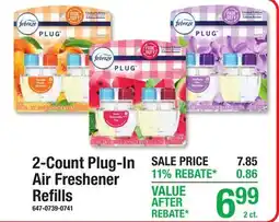 Menards 2-Count Plug-In Air Freshener Refills offer
