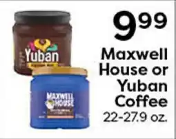 Rich's Fresh Market Maxwell House or Yuban Coffee offer