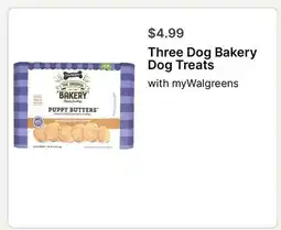 Walgreens Three Dog Bakery Dog Treats offer