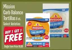 Jewel-Osco Mission Carb Balance Tortillas offer