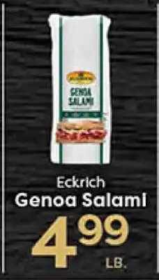 Rich's Fresh Market Eckrich Genoa Salami offer