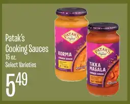 Jewel-Osco Patak's Cooking Sauces offer
