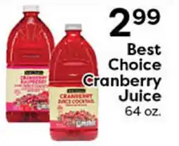 Rich's Fresh Market Best Choice Cranberry Juice offer