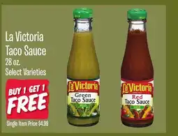Jewel-Osco La Victoria Taco Sauce offer
