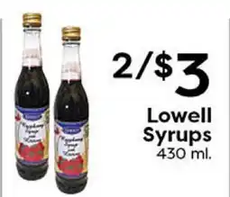 Rich's Fresh Market Lowell Syrups offer