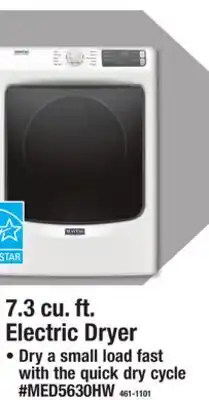 Menards Maytag 7.3 cu. ft. Electric Dryer offer