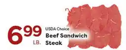Rich's Fresh Market USDA Choice Beef Sandwich Steak offer