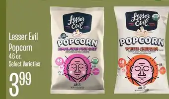 Jewel-Osco Lesser Evil Popcorn offer