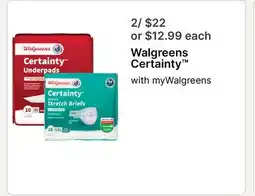 Walgreens Walgreens Certainty offer