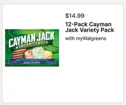 Walgreens 12-Pack Cayman Jack Variety Pack offer
