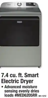 Menards Maytag 7.4 cu. ft. Smart Electric Dryer offer