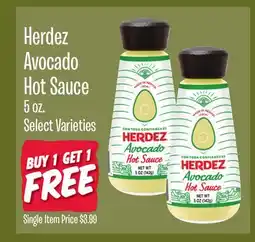 Jewel-Osco Herdez Avocado Hot Sauce offer