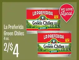 Jewel-Osco La Preferida Green Chiles offer