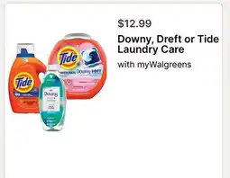 Walgreens Downy, Dreft or Tide Laundry Care offer