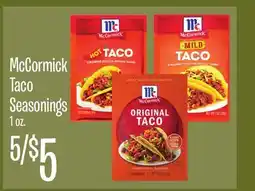 Jewel-Osco McCormick Taco Seasonings offer