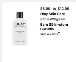 Walgreens Olay Skin Care offer