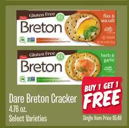 Jewel-Osco Dare Breton Cracker offer