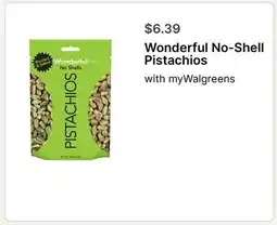 Walgreens Wonderful No-Shell Pistachios offer