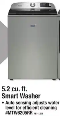 Menards Maytag 5.2 cu. ft. Smart Washer offer