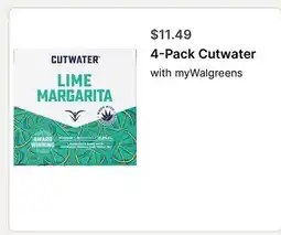 Walgreens 4-Pack Cutwater offer