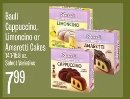 Jewel-Osco Bauli Cappuccino, Limoncino or Amaretti Cakes offer