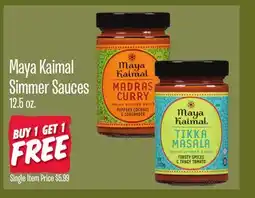 Jewel-Osco Maya Kaimal Simmer Sauces offer