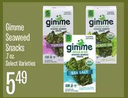Jewel-Osco Gimme Seaweed Snacks offer