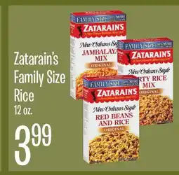 Jewel-Osco Zatarain's Family Size Rice offer