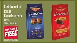 Jewel-Osco Novi Imported Italian Chocolate Bars offer