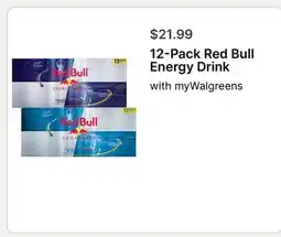 Walgreens 12-Pack Red Bull Energy Drink offer