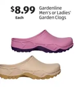 Aldi Gardenline Men's or Ladies' Garden Clogs offer