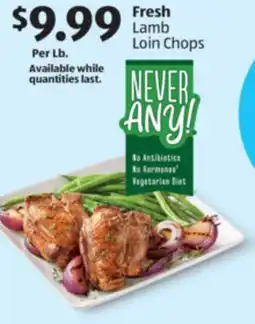 Aldi Fresh Lamb Loin Chops offer