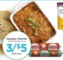 Kroger Cacique Chorizo offer