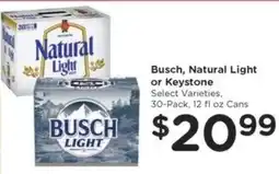 Kroger Busch, Natural Light or Keystone offer