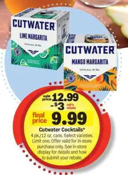 Meijer Cutwater Cocktails offer