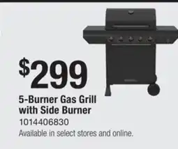 The Home Depot Nexgrill 5-Burner Gas Grill with Side Burner offer