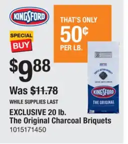 The Home Depot Kingsford 20 lb. The Original Charcoal Briquets offer