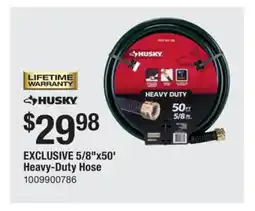 The Home Depot HUSKY 5/8 x50' Heavy-Duty Hose offer