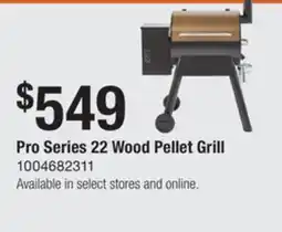 The Home Depot TRAEGER Pro Series 22 Wood Pellet Grill offer