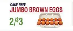 Circus Fruits CAGE FREE JUMBO BROWN EGGS offer
