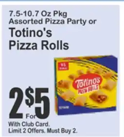 Food Universe Assorted Pizza Party or Totino's Pizza Rolls offer