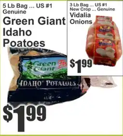 Food Universe Green Giant Idaho Potatoes, Vidalia Onions offer